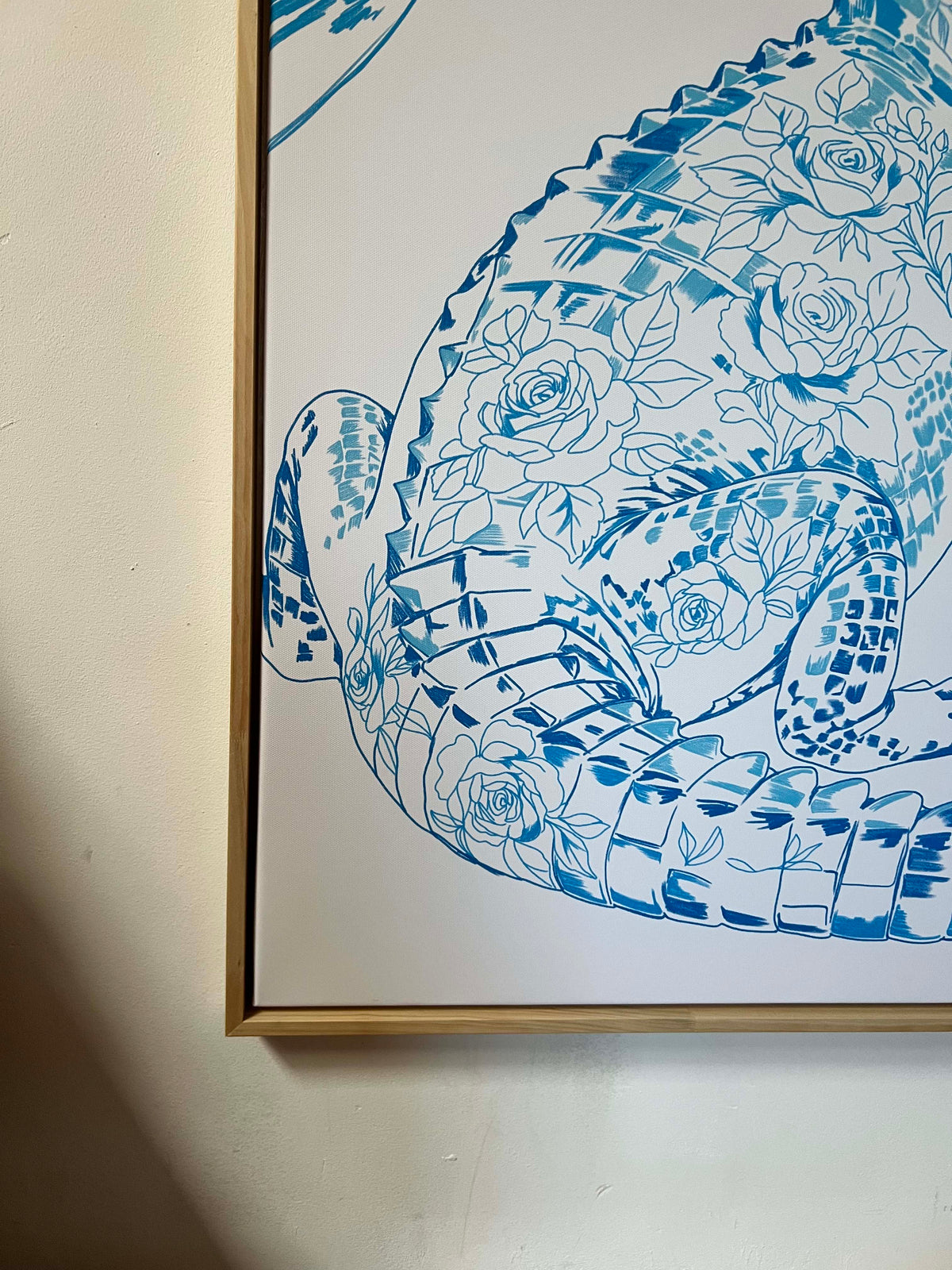 Jungle Tea | Vierkant canvas met baklijst - Sirious Art