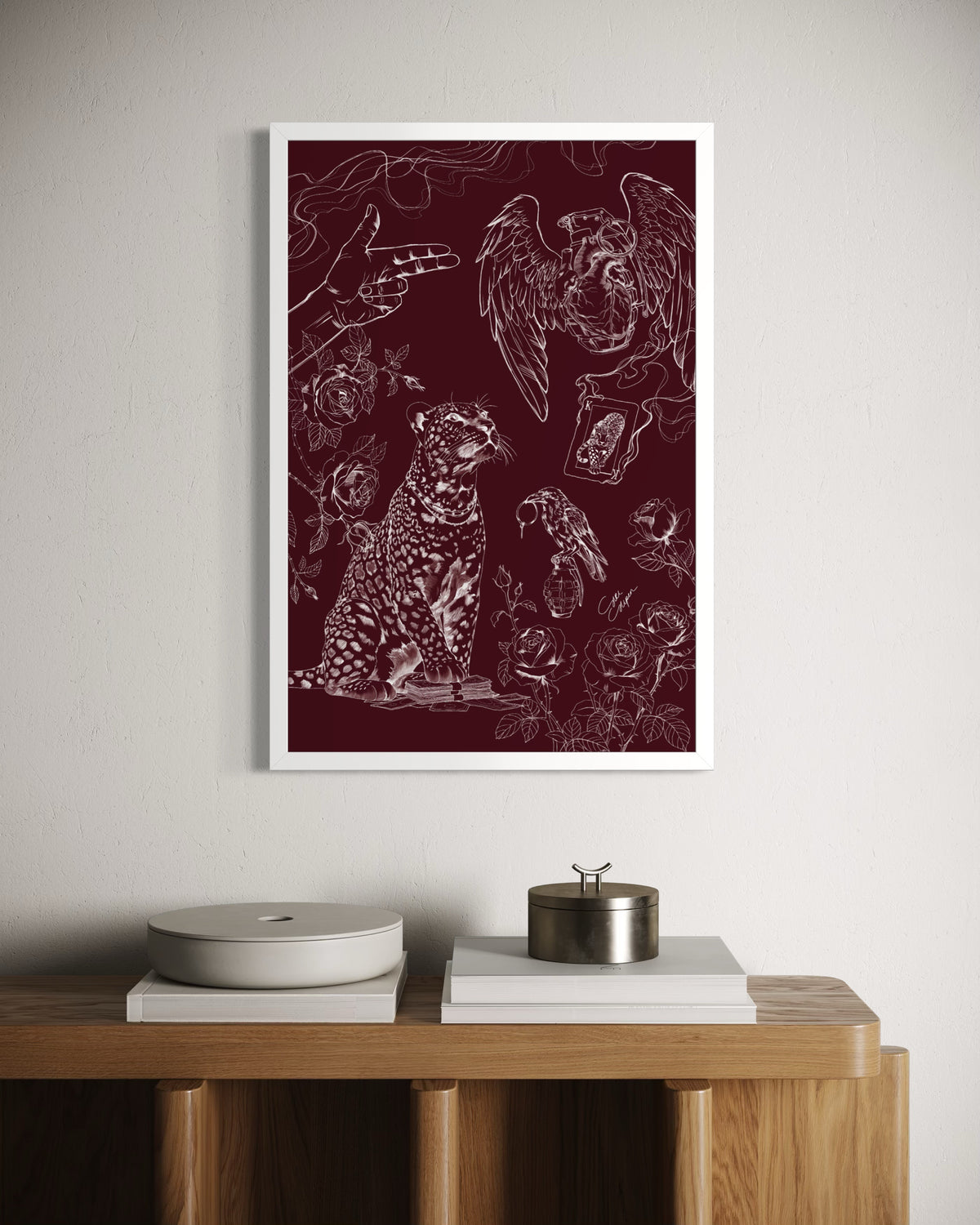 Serious Hustle | Poster with frame