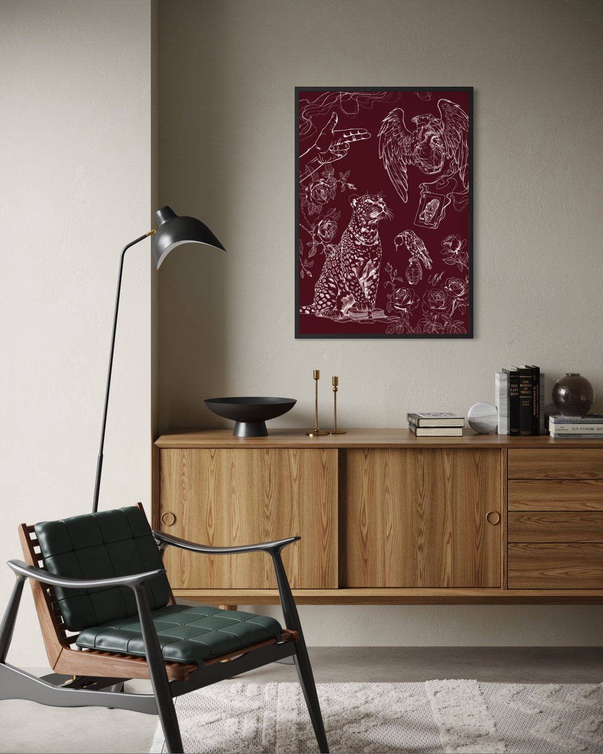 Serious Hustle | Poster with frame